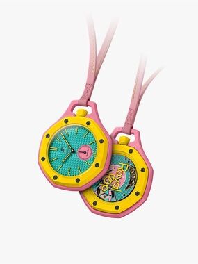 Audemars Piguet x Swatch Royal teal pink yellow Pendant Watch OTG ROZ AP
